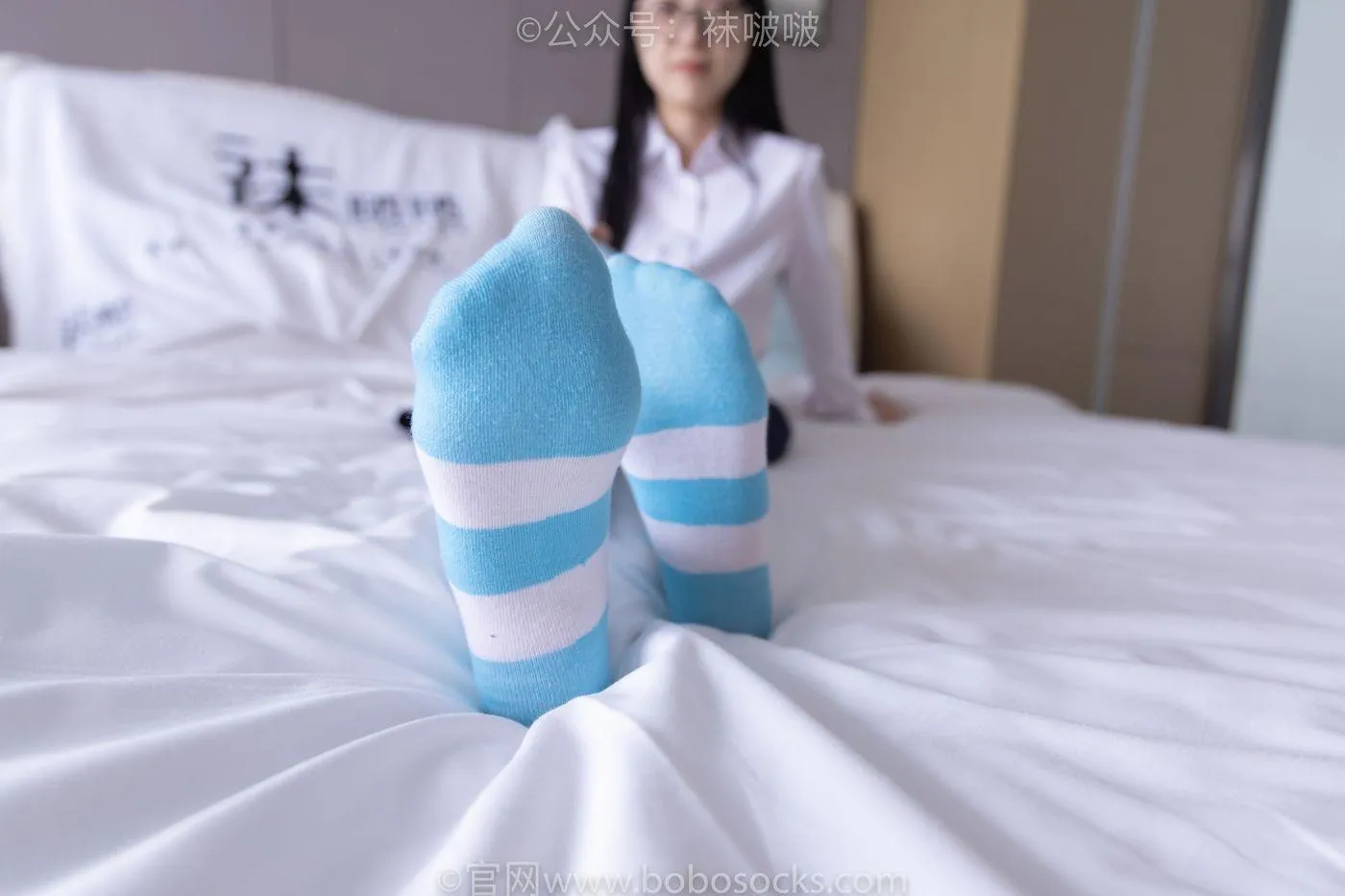 [BoBoSocks袜啵啵]NO.070 稚予-皮鞋、拖鞋、过膝袜、白棉袜 [148P]插图8
